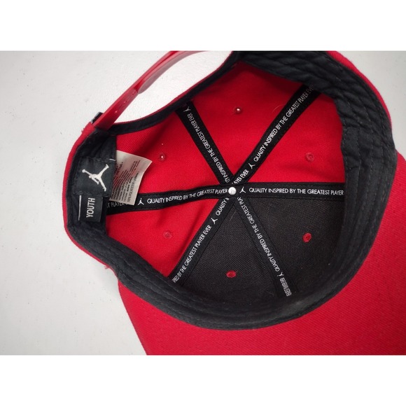 Nike Jordan Snapback Hat Red Youth Baseball Cap Jumpman‎ Logo - Picture 3 of 5